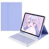 Color Keyboard for Samsung Galaxy Tab A9 8.7 inch 2023 (SM-X110/X115/X117) Keyboard Case Cute Detachable Removable Wireless Bluetooth Keyboard,Purple view 1
