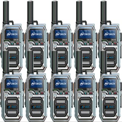 OMIZN M9 Global Walkie Talkie with Unlimited Range Over 4G LTE, AES-256 Encrypted Built-in Flashlight POC PTT Two Way Radio for Family, Outdoor, Commercial, Industrial, Fleet