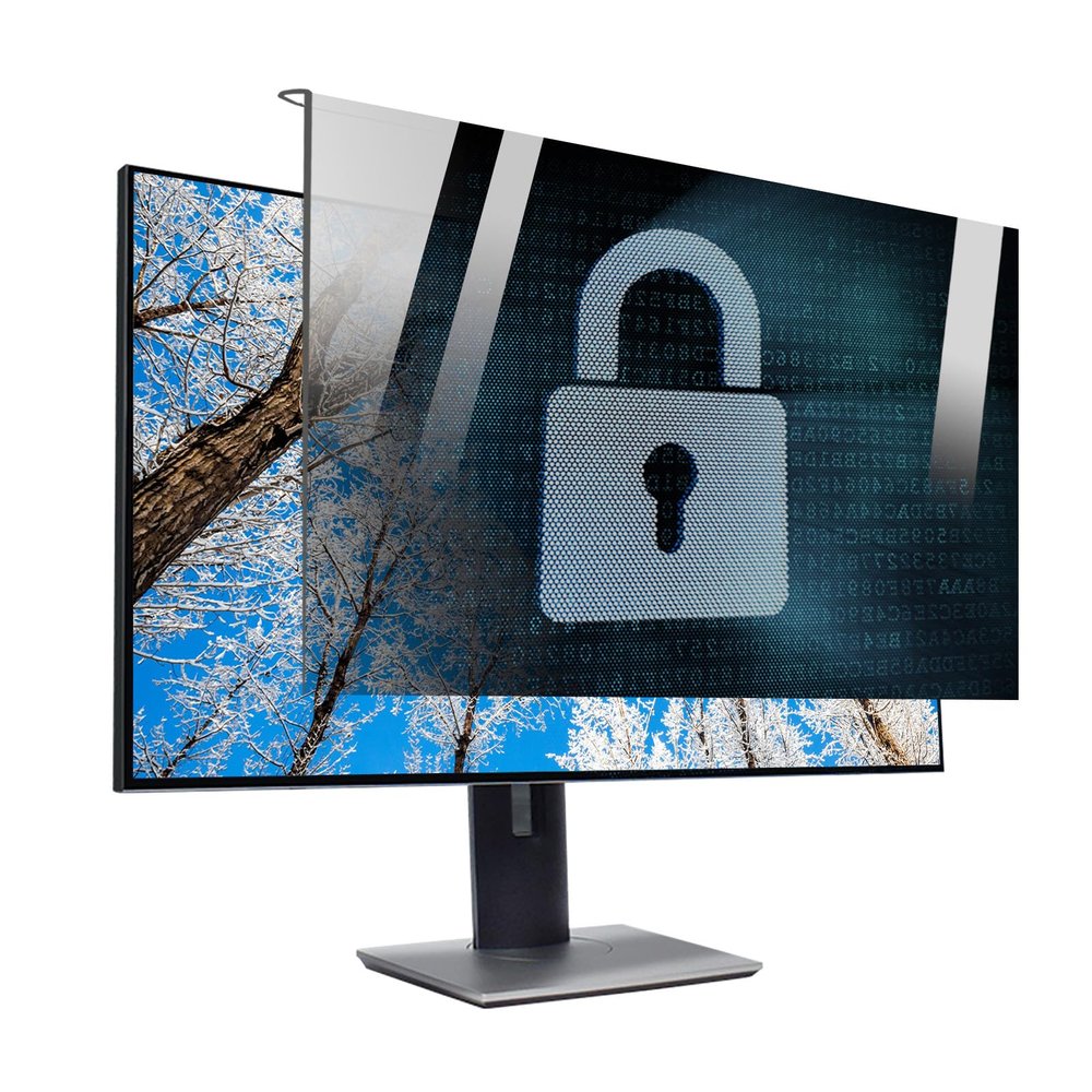 XAWSOP Computer Screen Privacy Film, Hanging Monitor Privacy Film, Removable Monitor Privacy Cover, 24 Inches, for Hospital Use,