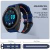 AMSOH 22mm Watch Band For Garmin Forerunner 965/Forerunner 955/Forerunner 945/Forerunner 935, Soft Silicone 22mm Replacement Watch Bands(Sapphire Black) view 4