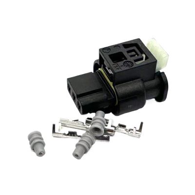 1 Set 3 Pin Car Reversing Radar Connector 7615490-03 872-858-541 Oil Pressure p/Lug 1718653-1 1-1718644-2(Brown,5 Sets)