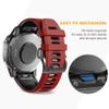 AMSOH For Fenix 6 Pro Watch Band for Fenix 6/Fenix 5/Fenix 5 Plus/Fenix 7/Forerunner 935/Forerunner 945/Approach S60/Quatix 5 WatchBands(Red-black) view 2