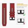 AMSOH For Fenix 6 Pro Watch Band for Fenix 6/Fenix 5/Fenix 5 Plus/Fenix 7/Forerunner 935/Forerunner 945/Approach S60/Quatix 5 WatchBands(Red-black) view 3