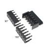 10Pcs Black IDE HDD Sata Power Male Female Connector with Copper Terminal Metal Pin Fit Compatible Hard Disk(SATA 1With 180 Cap) view 3
