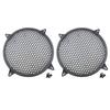 DGBRSM 2pcs 10 Inch Speaker Grille Cover ABS Mesh with Mounting Screws Plastic Mesh Cover Stage Box Exterior Mesh Cover Plastic Legged Mesh Frame Sound Speakers for Home Audio Black view 1
