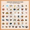 100pcs Cute Highland Cow Stickers for Highland Cow Party Favors, Waterproof Highland Cow Water Bottle Stickers for Water Bottles, Laptops, Kindles, Perfect Highland Cow Gifts for Women Youth Adults view 2