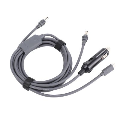 IP68 984FT 3 in 1 DC Power Cable Extension with 12V 24V Car Input 18AWG Red Copper Charging Cable for Outdoor Home Office Use