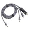 IP68 984FT 3 in 1 DC Power Cable Extension with 12V 24V Car Input 18AWG Red Copper Charging Cable for Outdoor Home Office Use view 2