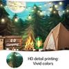 10 x 8 ft Gone Camping Backdrop Forest Happy Camper Campfire Tent Adventure Photography Background Newborn Portrait Photo Studio Decoration Banner Props for Cake Smash view 4