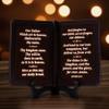 mamre Thy Word Decor Light, Bible Verse Night Light, Lord's Prayer Our Farther, Baptism Gifts, Christian Table Decor view 1