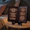 mamre Thy Word Decor Light, Bible Verse Night Light, Lord's Prayer Our Farther, Baptism Gifts, Christian Table Decor view 3