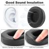 Replacement Earpads Compatible with Skullcandy Hesh & Hesh 2 Wireless Over-Ear Headphones, Hesh 2 Ear Pads Cushions with Noise Isolation Foam (Thick Hesh 2 Earpads) view 4