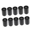 TOBBOMEY 10pcs Film Canisters Caps Plastic Storage Containers for Film Fishing Bait and Accessories Black Easy to Use and Impact Resistant view 1
