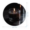 Round Mousepad Funny Small MouseMat with Non-Slip Rubber Base and Stitched Edge A Lit Candle Gaming Mousepad for Home Office Dorm Desk Decor Accessories 7.8x7.8 Inches view 2