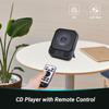 August SE15 Portable CD Player with Bluetooth 5.3, USB Port, 3.5mm AUX In/Out, 6W Stereo Speaker for Home - Rechargeable CD Walkman with EQ, Anti-Skip, Repeat - Wall Mount, Earphones & Remote Included view 2