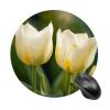 Round Mousepad Funny Small MouseMat with Non-Slip Rubber Base and Stitched Edge Two Flower in Bloom Gaming Mousepad for Home Office Dorm Desk Decor Accessories 7.8x7.8 Inches view 1