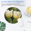 Round Mousepad Funny Small MouseMat with Non-Slip Rubber Base and Stitched Edge Two Flower in Bloom Gaming Mousepad for Home Office Dorm Desk Decor Accessories 7.8x7.8 Inches view 4
