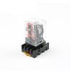 KKFAUS Intermediate Relay MK3P-I MK3P Small electromagnetic Relay with Base 8PIN DC12V DC24V AC110V AC220V(AC220V) view 1