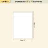 uxcell 7.1"x 5.1" Acid-Free Picture Sleeve, 120 Pack Crystal Clear Photo Sleeves Storage Bags Transparent Sealing Bag for 5.1"x 5.9" Art Prints, Pictures, Photos, Frame Mats Mattes view 2