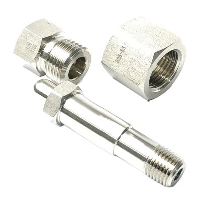 KKFAUS CGA326 Female to 1/4" NPT Male Or 1/4" Tube Auto Weld SUS316L Stainless Steel Pipe Fitting Connector(CGA326 End Plug)
