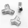 KKFAUS 1PCS 304 Stainless Steel Y Shape 3 Ways Joint 1/4 3/8 1/2 3/4 1" 2" BSP Female/Male Thread One Split Two Way Water Pipe Fittings(R-Shape Female threa,1-1/4") view 4