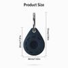 Geiomoo Silicone Case for Tile Sticker (2024) and Air Tag Tracker, Soft Flexible Scratch Resistant Protective Cover with Carabiner (Navy Blue+Emerald Green) view 3