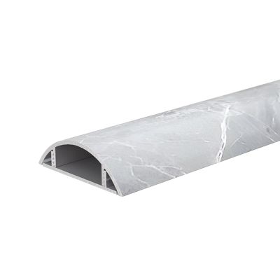 YZWZZXC Aluminum Alloy Floor Cord Covers for Wires, Cord Protector, Self Adhesive Waterproof Floor Cable Cover Cord Management, for Wall, Floor, Bedroom(37mm/1.5in)