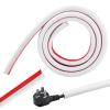 JIANWEI Wall Cord Hider, 39inch Self Adhesive Cable Hider Half Round Extension Cord Covers TV Cord Hider Raceway Cord Covers Wall Mounted Tv for Home and Office Gym, Exhibitions(White) view 1