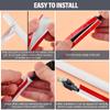 JIANWEI Wall Cord Hider, 39inch Self Adhesive Cable Hider Half Round Extension Cord Covers TV Cord Hider Raceway Cord Covers Wall Mounted Tv for Home and Office Gym, Exhibitions(White) view 4