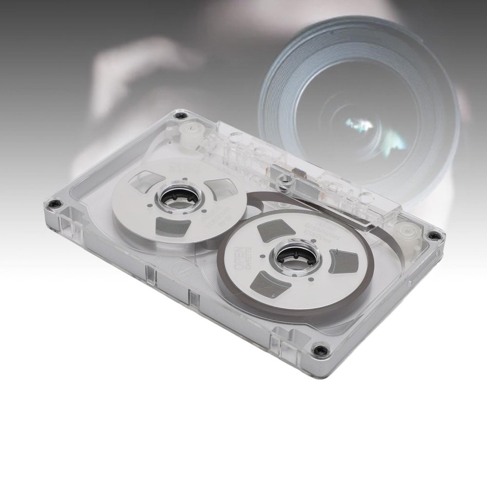 55 Minute Blank Cassette Tape, Reel to Reel Blank Sound Cassette Tape DIY Homemade, Empty Cassette Tape for Music Recording, Aluminum Alloy Shell (Silver Frame Silver Plate)