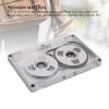 55 Minute Blank Cassette Tape, Reel to Reel Blank Sound Cassette Tape DIY Homemade, Empty Cassette Tape for Music Recording, Aluminum Alloy Shell (Silver Frame Silver Plate) view 4
