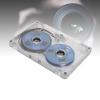 55 Minute Blank Cassette Tape, Reel to Reel Blank Sound Cassette Tape DIY Homemade, Empty Cassette Tape for Music Recording, Aluminum Alloy Shell (Silver Frame Blue Plate) view 1
