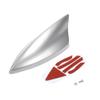 VekAuto Shark Fin Antenna, AM/FM Signal Roof Aerial Universal for Car Auto SUV Truck ABS Material with Adhesive Base Silver Tone view 1
