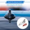 VekAuto Shark Fin Antenna, AM/FM Signal Roof Aerial Universal for Car Auto SUV Truck ABS Material with Adhesive Base Silver Tone view 2