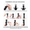 3 Action Camera Fill Photography Light, Magnetic Adsorption Design, 3 Color Temperatures & Brightness, USB Charge, Portable with Single & Double Mounting Clips, for 3 view 3