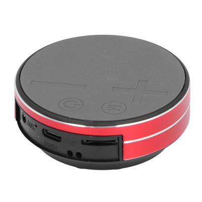 Acouto Portable Bone Conduction Speaker, Music Player for Outdoor Travel - BT Stereo Speaker (Red)