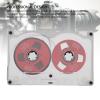 55 Minute Blank Cassette Tape, Reel to Reel Blank Sound Cassette Tape DIY Homemade, Empty Cassette Tape for Music Recording, Aluminum Alloy Shell (Silver Frame Red Plate) view 4