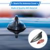 VekAuto Shark Fin Antenna, AM/FM Signal Roof Aerial Universal for Car Auto SUV Truck ABS Material with Adhesive Base Gray view 2