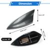 VekAuto Shark Fin Antenna, AM/FM Signal Roof Aerial Universal for Car Auto SUV Truck ABS Material with Adhesive Base Gray view 3