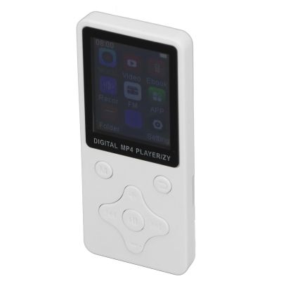 Acouto HiFi MP3 MP4 Player with Earphones, 64GB .8 I LCD Sc HiFi Lo Sound Music Player for Sports, Black (White)