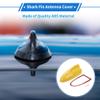 VekAuto Shark Fin Antenna Cover, AM/FM Signal Roof Aerial Universal for Car Auto SUV Truck ABS Material with Adhesive Base Yellow view 2