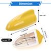 VekAuto Shark Fin Antenna Cover, AM/FM Signal Roof Aerial Universal for Car Auto SUV Truck ABS Material with Adhesive Base Yellow view 3