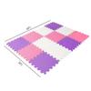 Easy Playhouse Foam Floor Puzzle Tiles - Pink, Purple & White, 12 pcs view 3
