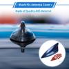VekAuto Shark Fin Antenna, AM/FM Signal Roof Aerial Universal for Car Auto SUV Truck ABS Material with Adhesive Base Dark Blue view 2