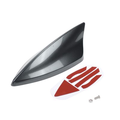 VekAuto Shark Fin Antenna, AM/FM Signal Roof Aerial Universal for Car Auto SUV Truck ABS Material with Adhesive Base Dark Gray