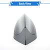 VekAuto Shark Fin Antenna, AM/FM Signal Roof Aerial Universal for Car Auto SUV Truck ABS Material with Adhesive Base Dark Gray view 4