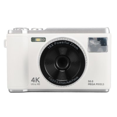 Digital Camera, 50MP 4K Autofocus Digital Point and Shoot Video Camera with Flash, 16X Digital Zoom, Anti Shake Compact Travel Camera with 2.8 Inch Screen for Teens Adult