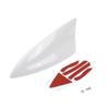 VekAuto Shark Fin Antenna, AM/FM Signal Roof Aerial Universal for Car Auto SUV Truck ABS Material with Adhesive Base White view 1