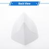 VekAuto Shark Fin Antenna, AM/FM Signal Roof Aerial Universal for Car Auto SUV Truck ABS Material with Adhesive Base White view 4