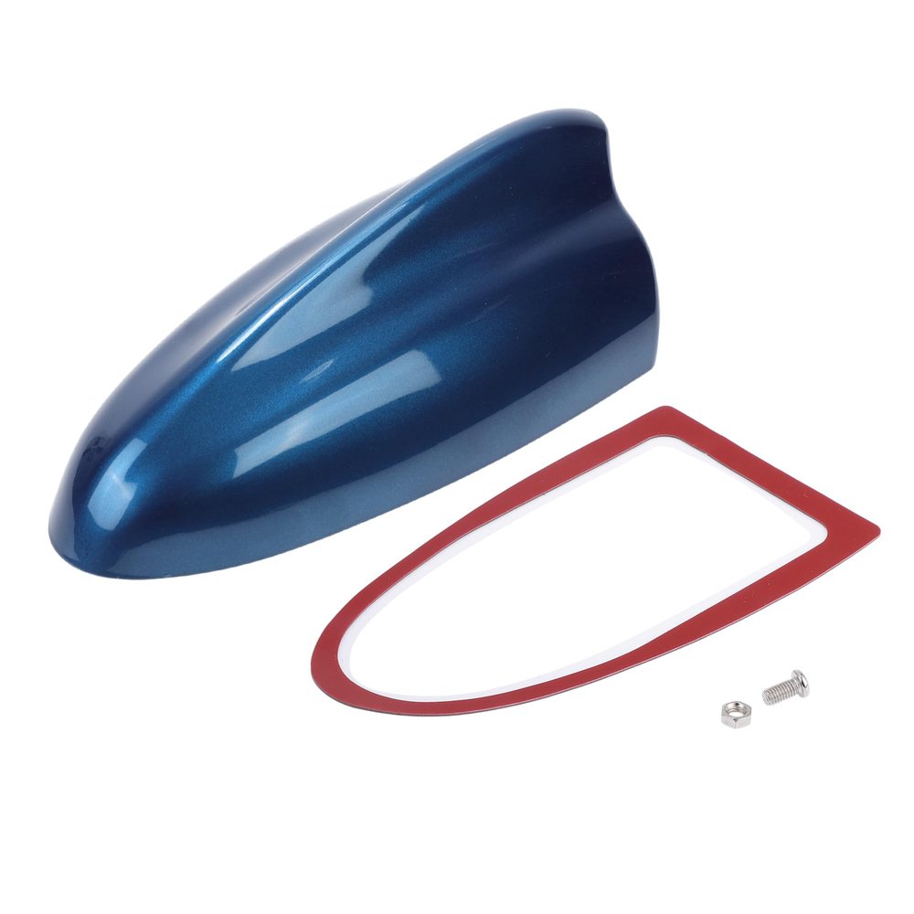 VekAuto Shark Fin Antenna Cover, AM/FM Signal Roof Aerial Universal for Car Auto SUV Truck ABS Material with Adhesive Base Dark Blue